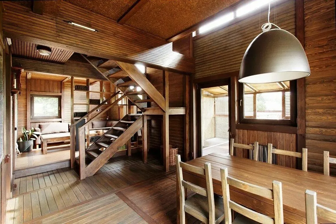 дизайн деревянного дома