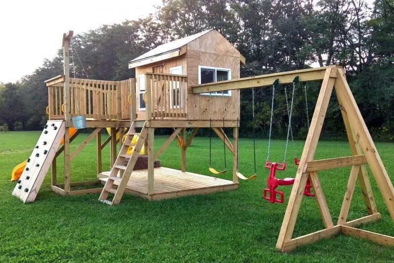 Проект деревянной детской площадки