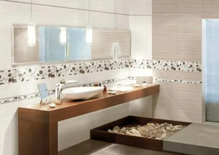 Керамическая плитка в отделке ванной комнаты