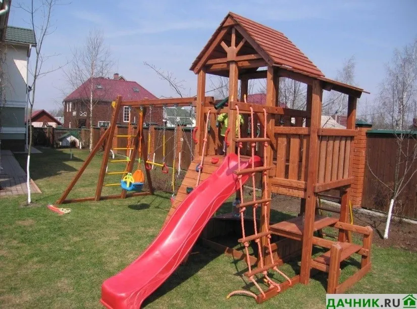Как сделать детскую площадку на даче своими руками быстро и недорого?