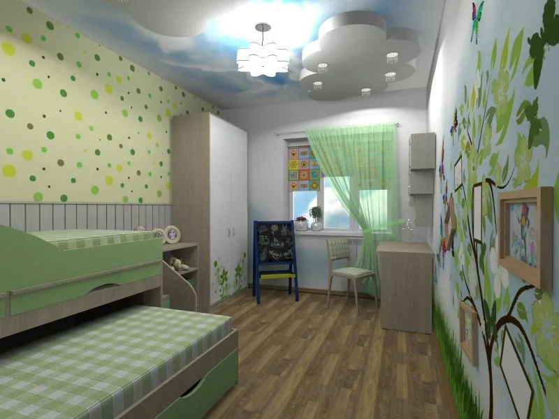 Детская комната для двоих мальчишек в хрущевке