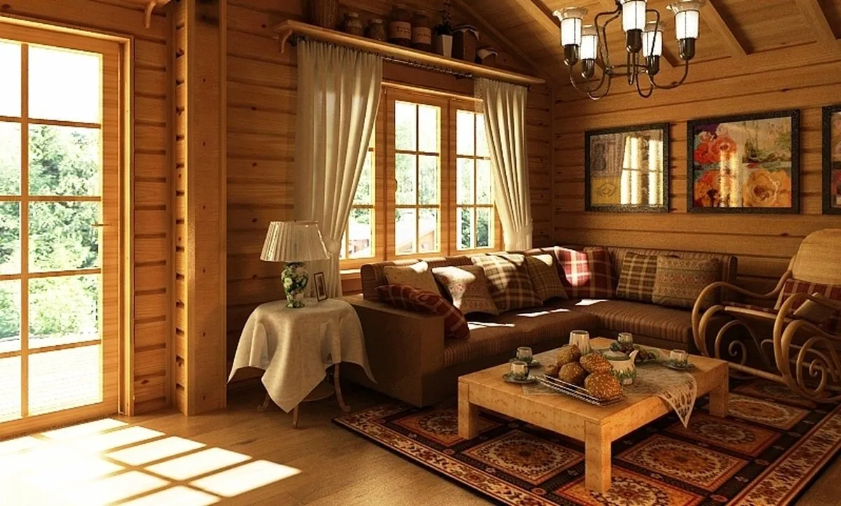 уютный деревянный дом