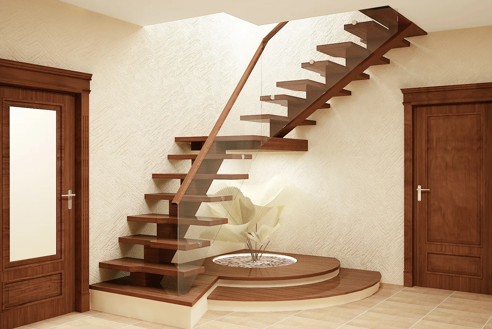 Дизайн прихожей с лестницей на второй этаж — 45 оригинальных идей