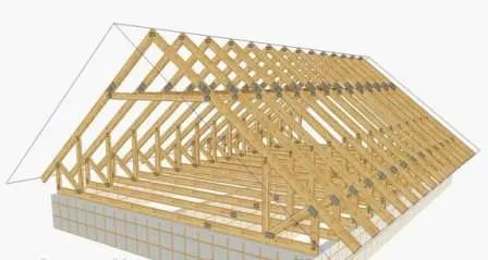 Стропильная система двускатной крыши - одна из самых простых