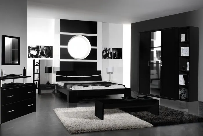 Черная мебель в интерьере