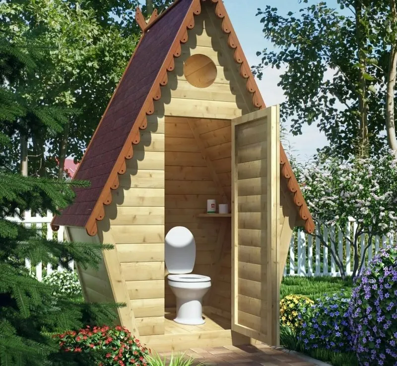 Постройка деревянного туалета