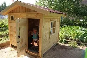 Как построит домик для деток