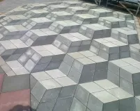 Тротуарная плитка с 3D эффектом
