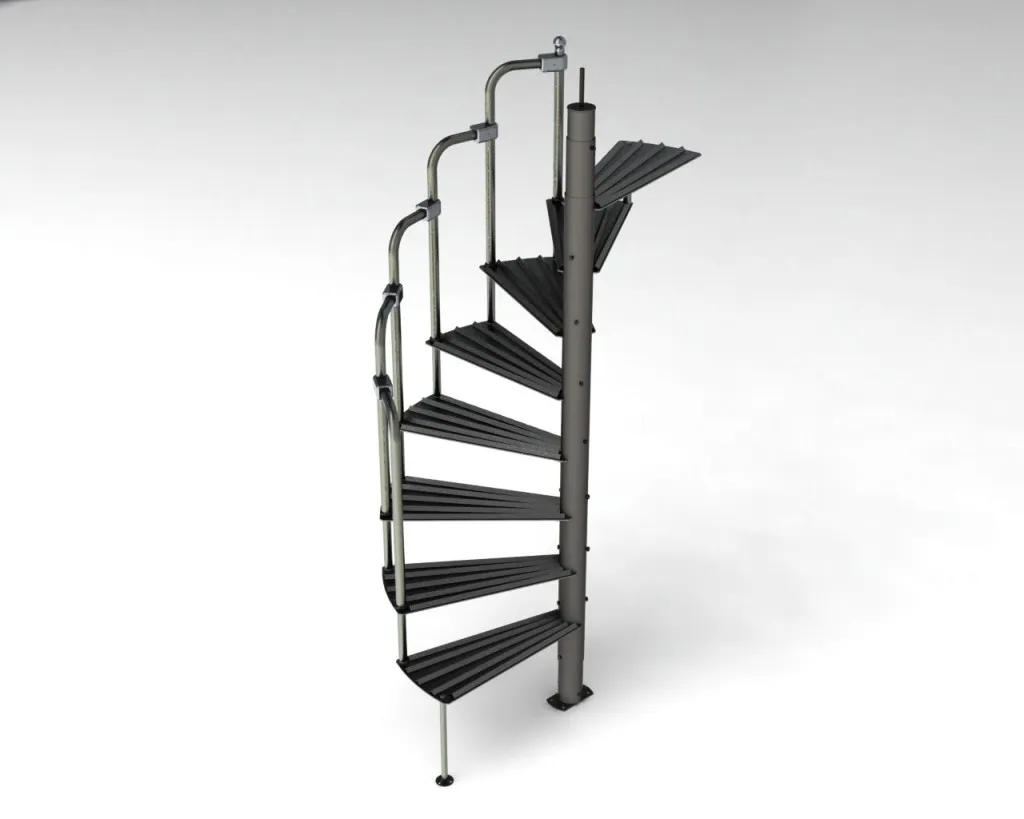 Металлическая лестница на второй этаж своими руками