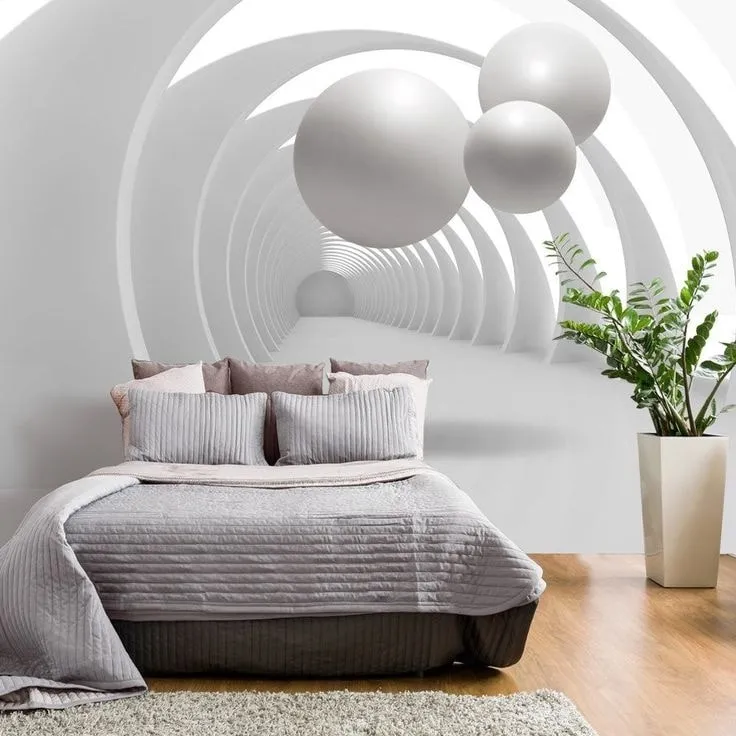 3D обои в спальню помогут придать привлекательный вид комнате и настроят вас на комфортный отдых