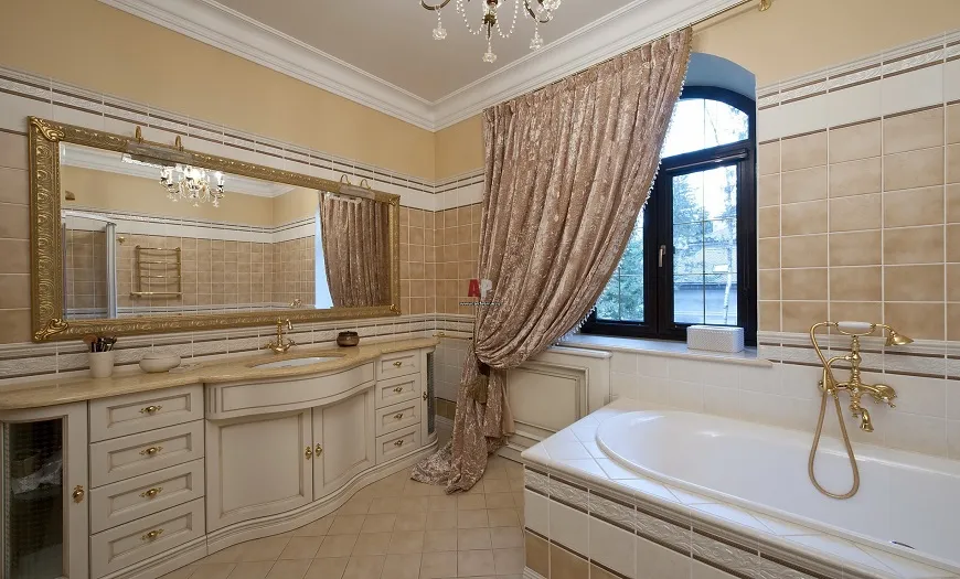 ванная в стиле классика