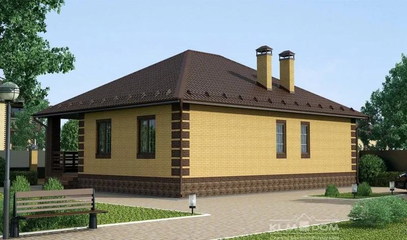 Одноэтажный дом Баварская кладка Braer