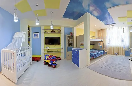разделение детской комнаты