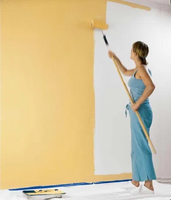 Окрашивание стен можно выполнить своими силами, но проявляя при этом особую аккуратность