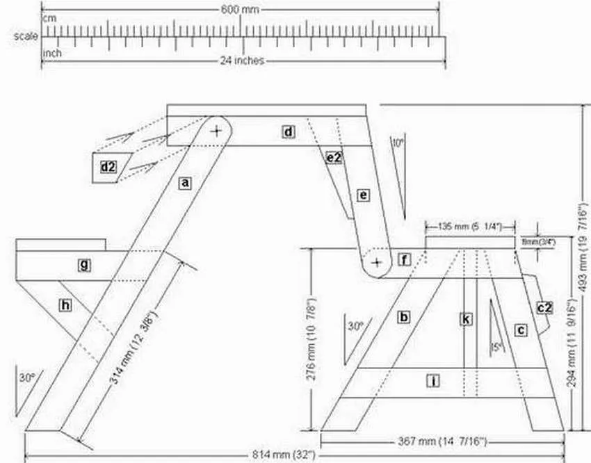 скамейка стол трансформер своими руками чертежи