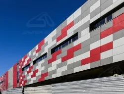 Навесной вентилируемый фасад, М.О. Люберецкий р-он, д.Марусино, Торговый центр
