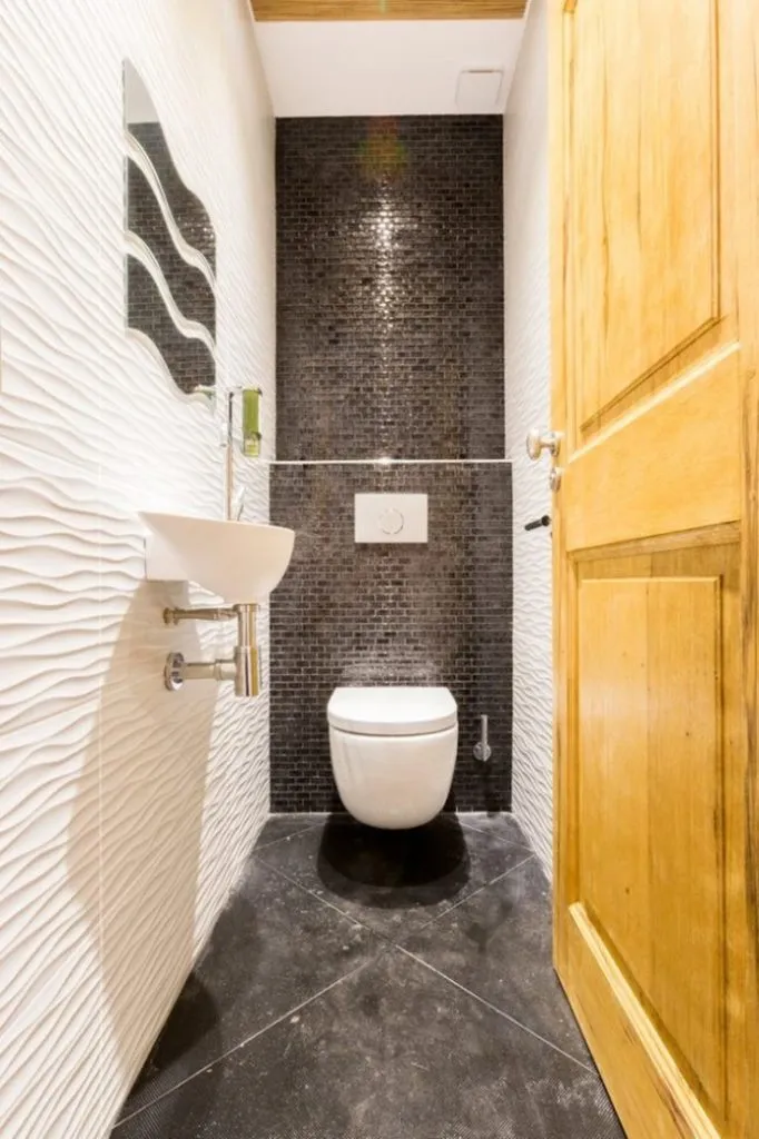 (+60 фото) Дизайн маленького туалета 60 фото современные идеи
