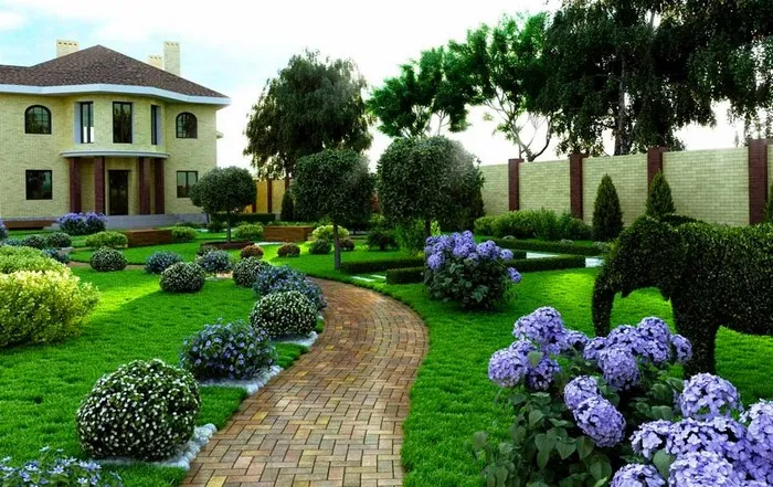 Ландшафтный дизайн возле дома своими руками. 14 популярных стилей с описанием (40 фото и 3 видео)