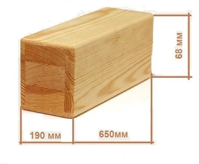 Размеры деревянного кирпича