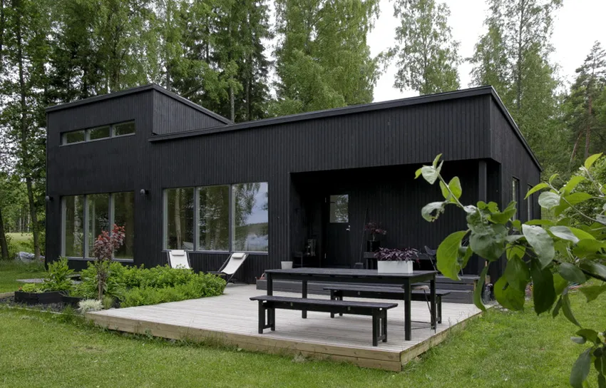 Для современных финских домов характерны однотонность дизайна и минимум декора