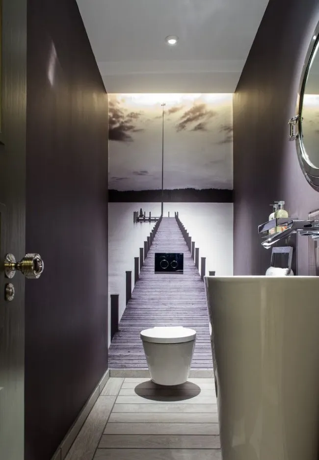 Элегантный интерьер ванной комнаты