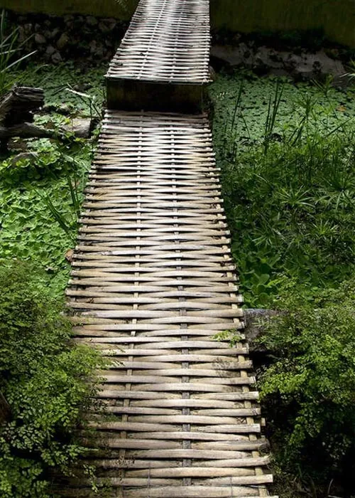 Дорожка мостик из бамбука